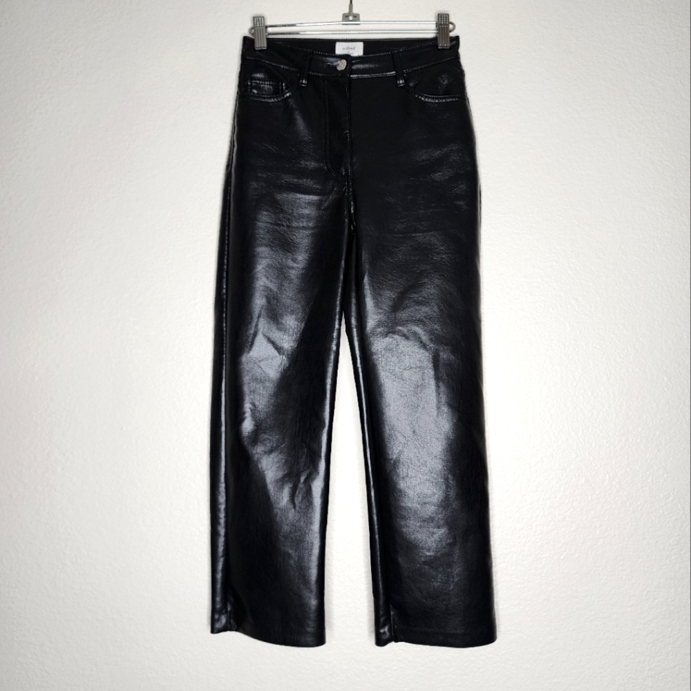 Aritzia Wilfred Black Vegan Leather Pants 00
